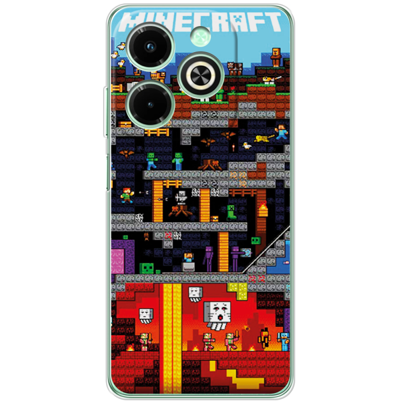 Чехол BoxFace Infinix Hot 40i Minecraft Lode Runner