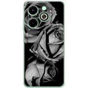 Чехол BoxFace Infinix Hot 40i Black and White Roses