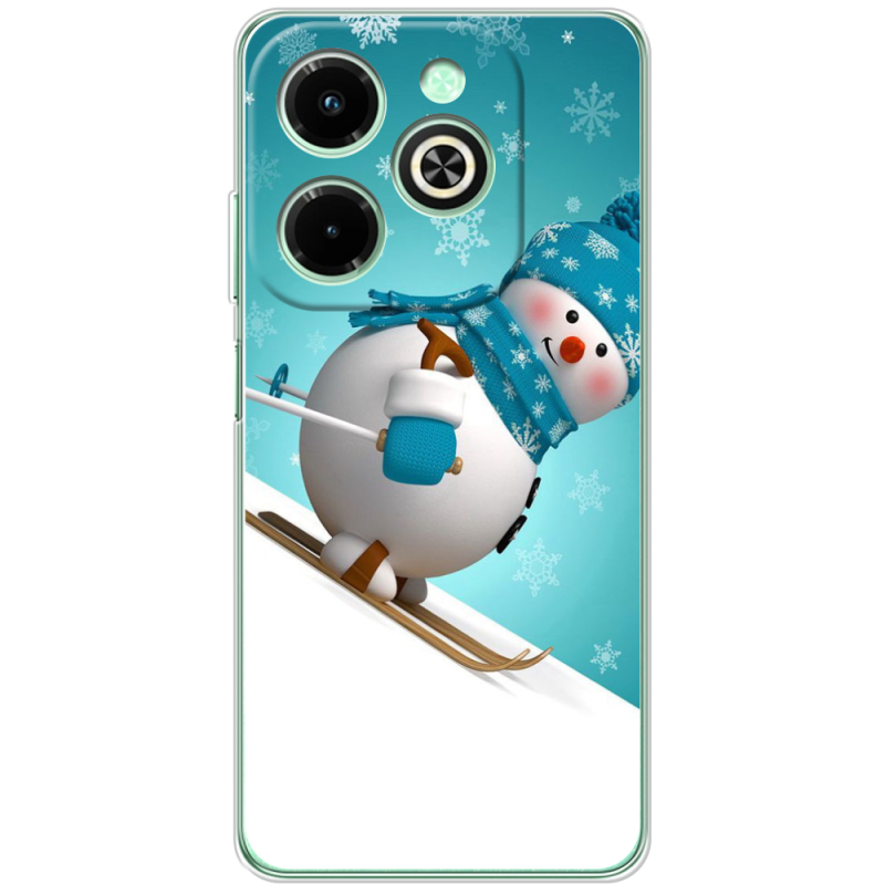 Чехол BoxFace Infinix Hot 40i Skier Snowman