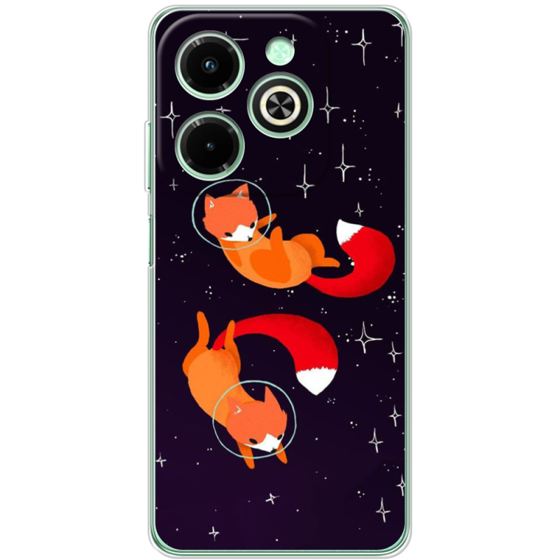 Чехол BoxFace Infinix Hot 40i Fox-Astronauts