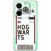 Прозрачный чехол BoxFace Infinix Hot 40i Ticket Hogwarts