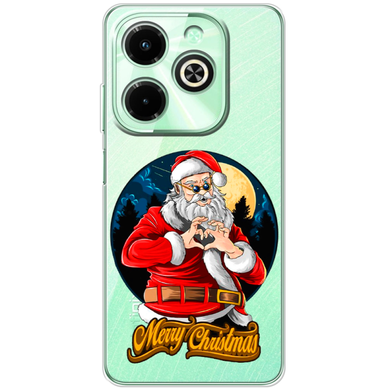 Прозрачный чехол BoxFace Infinix Hot 40i Cool Santa