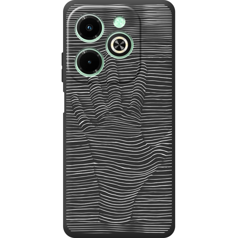 Черный чехол BoxFace Infinix Hot 40i Optical Hand