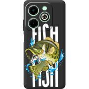 Черный чехол BoxFace Infinix Hot 40i Fish