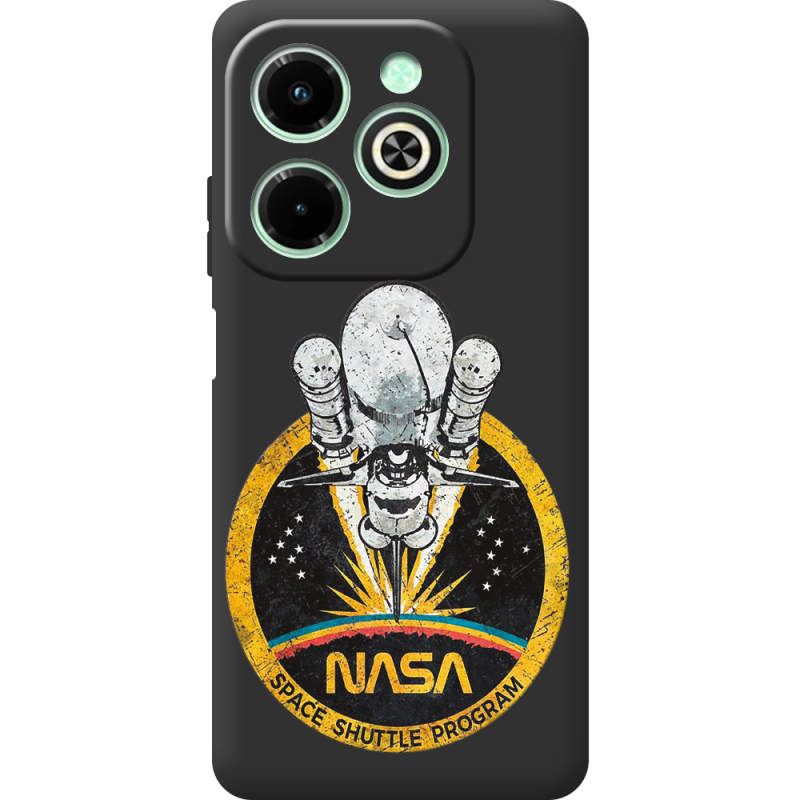 Черный чехол BoxFace Infinix Hot 40i NASA Spaceship