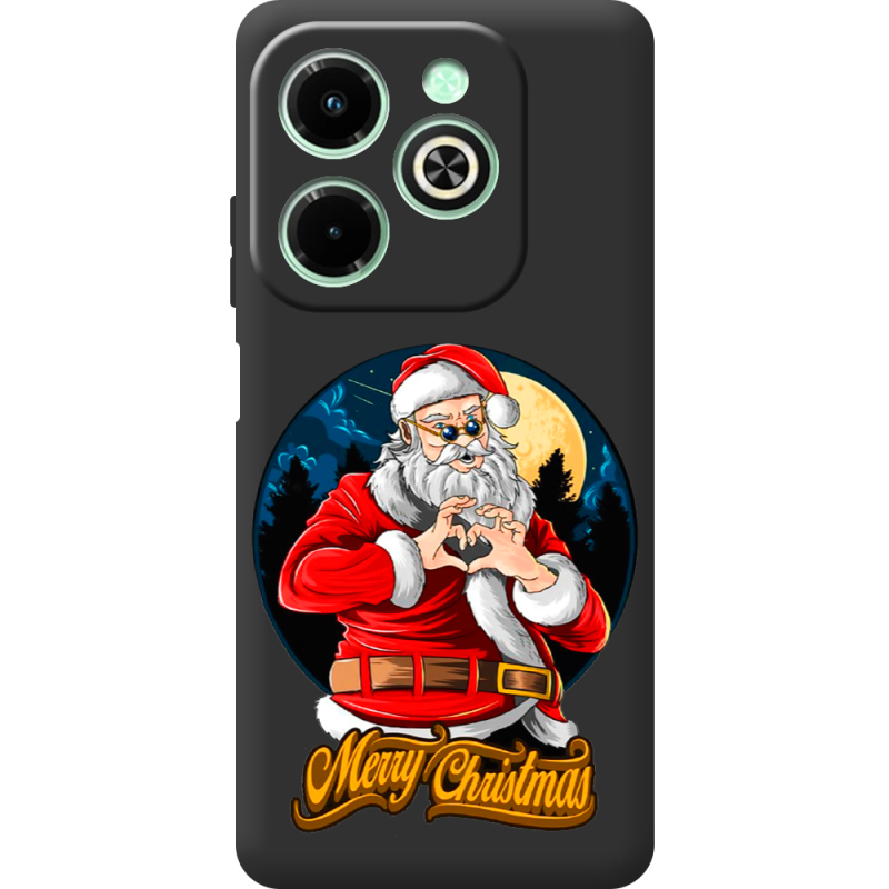 Черный чехол BoxFace Infinix Hot 40i Cool Santa