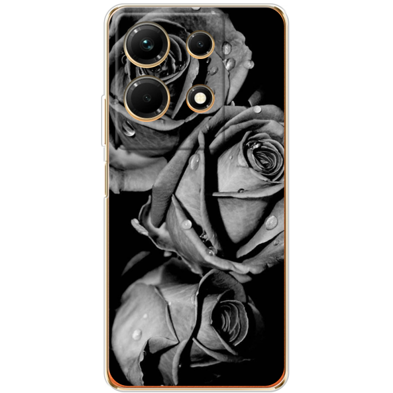 Чехол BoxFace Infinix Note 30 4G Black and White Roses