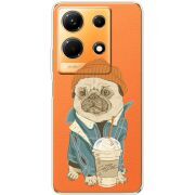 Прозрачный чехол BoxFace Infinix Note 30 4G Dog Coffeeman