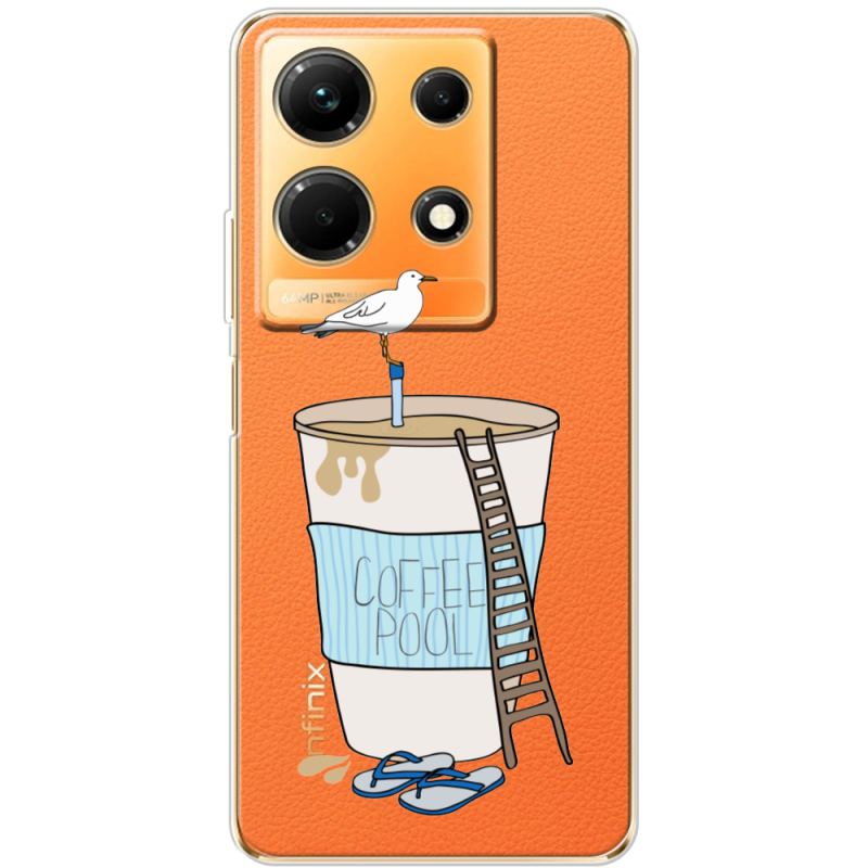 Прозрачный чехол BoxFace Infinix Note 30 4G Segull in Cofee Pool