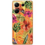 Прозрачный чехол BoxFace Infinix Note 30 4G Tropical Flowers