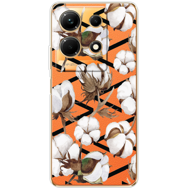 Прозрачный чехол BoxFace Infinix Note 30 4G Cotton flowers