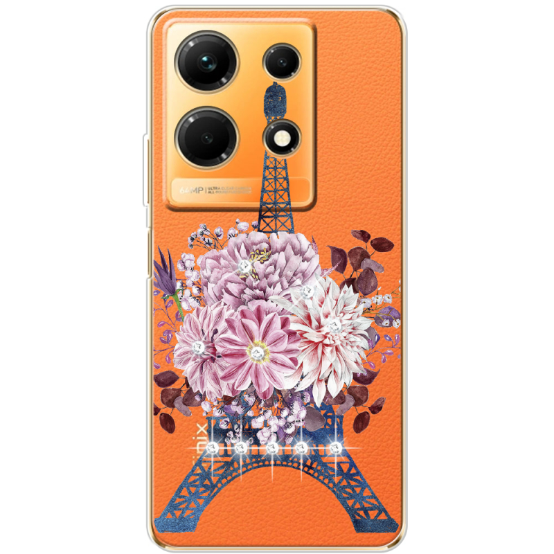 Чехол со стразами Infinix Note 30  4G Eiffel Tower