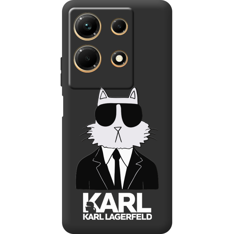 Черный чехол BoxFace Infinix Note 30 4G Cat in Black