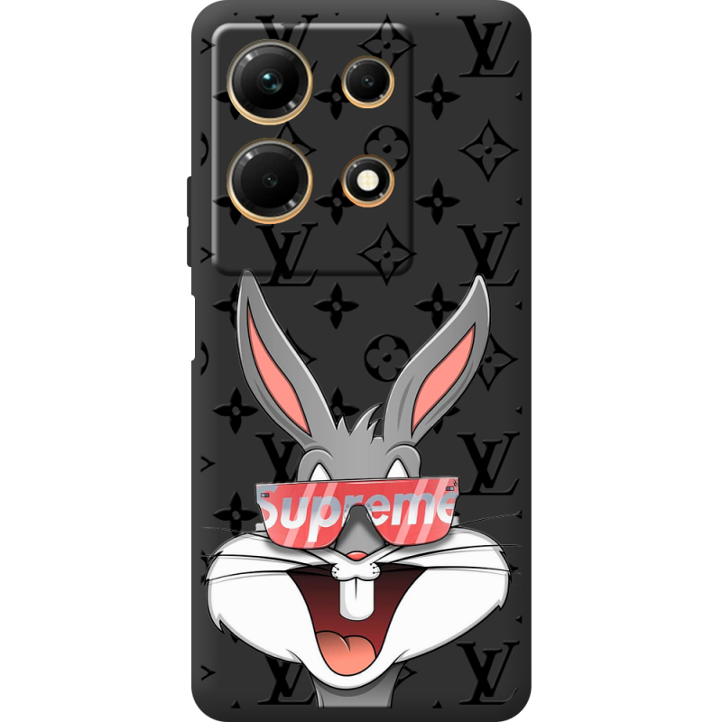 Черный чехол BoxFace Infinix Note 30 4G looney bunny