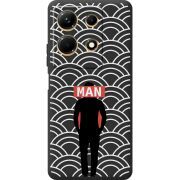 Черный чехол BoxFace Infinix Note 30 4G Man Pattern