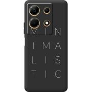 Черный чехол BoxFace Infinix Note 30 4G Minimalistic