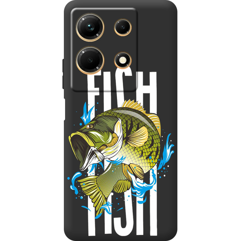 Черный чехол BoxFace Infinix Note 30 4G Fish