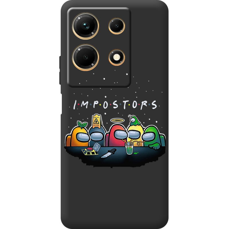 Черный чехол BoxFace Infinix Note 30 4G Among Us Impostors