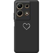 Черный чехол BoxFace Infinix Note 30 4G My Heart