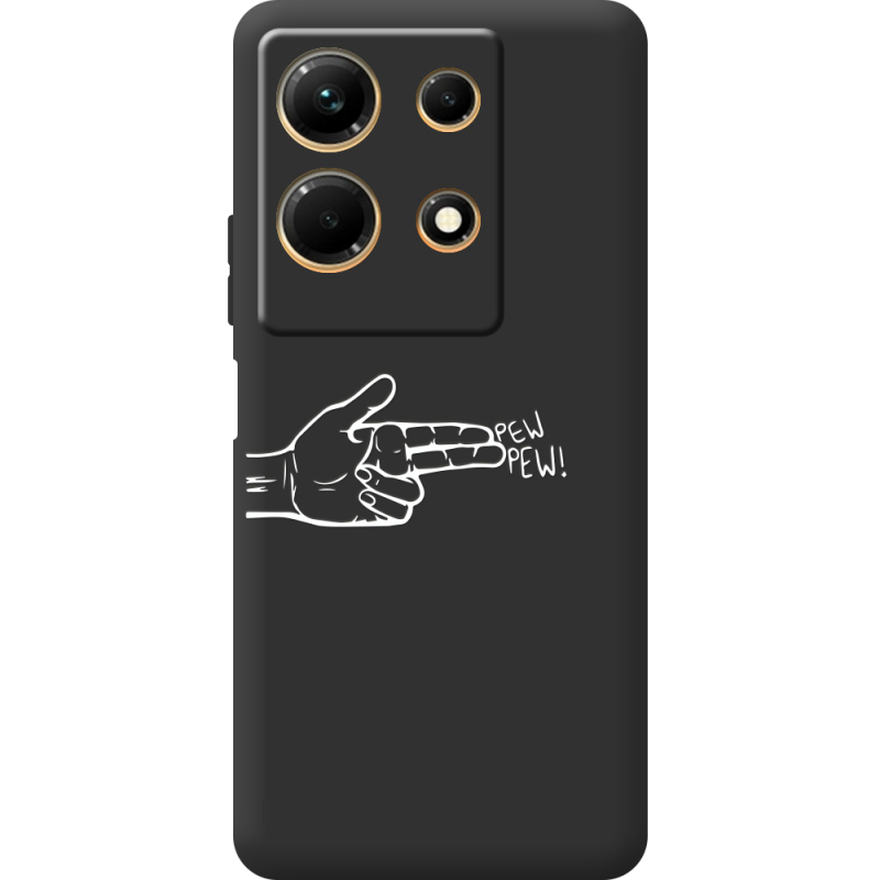 Черный чехол BoxFace Infinix Note 30 4G Pew Pew