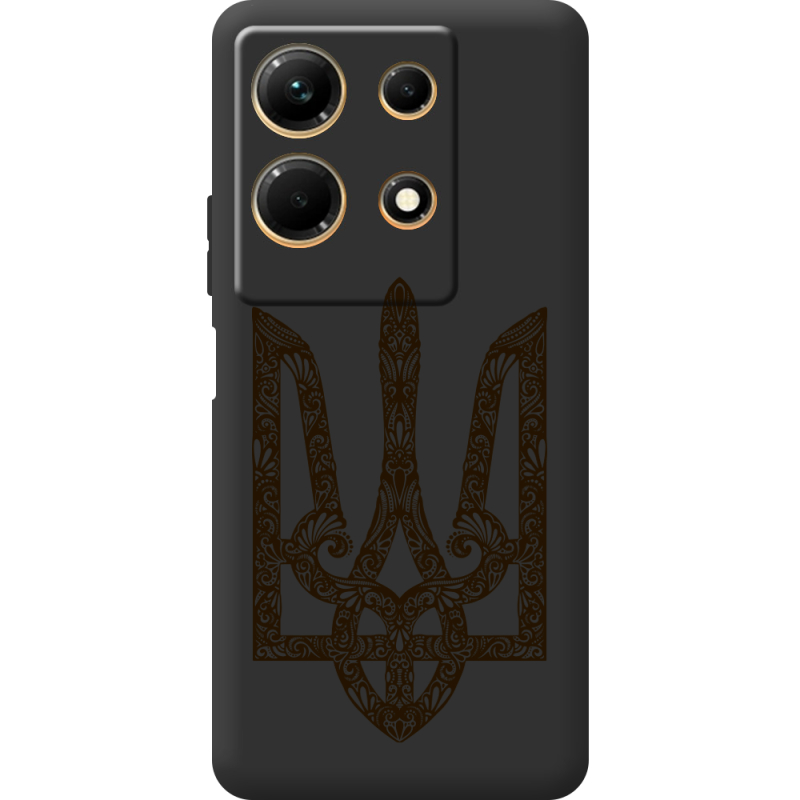 Черный чехол BoxFace Infinix Note 30 4G Ukrainian Trident