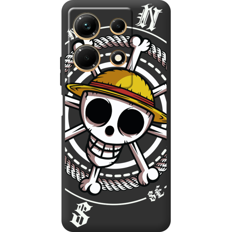 Черный чехол BoxFace Infinix Note 30 4G One Piece Компас