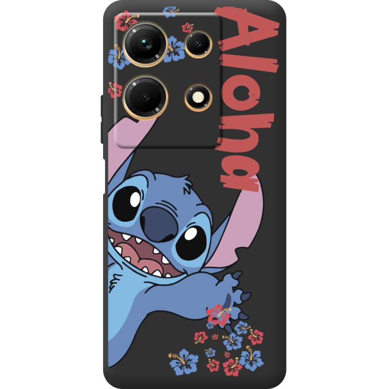 Черный чехол BoxFace Infinix Note 30 4G Гавайський гість Stich