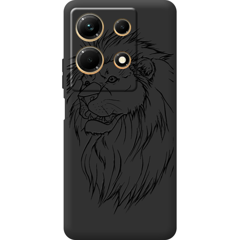 Черный чехол BoxFace Infinix Note 30 4G Lion