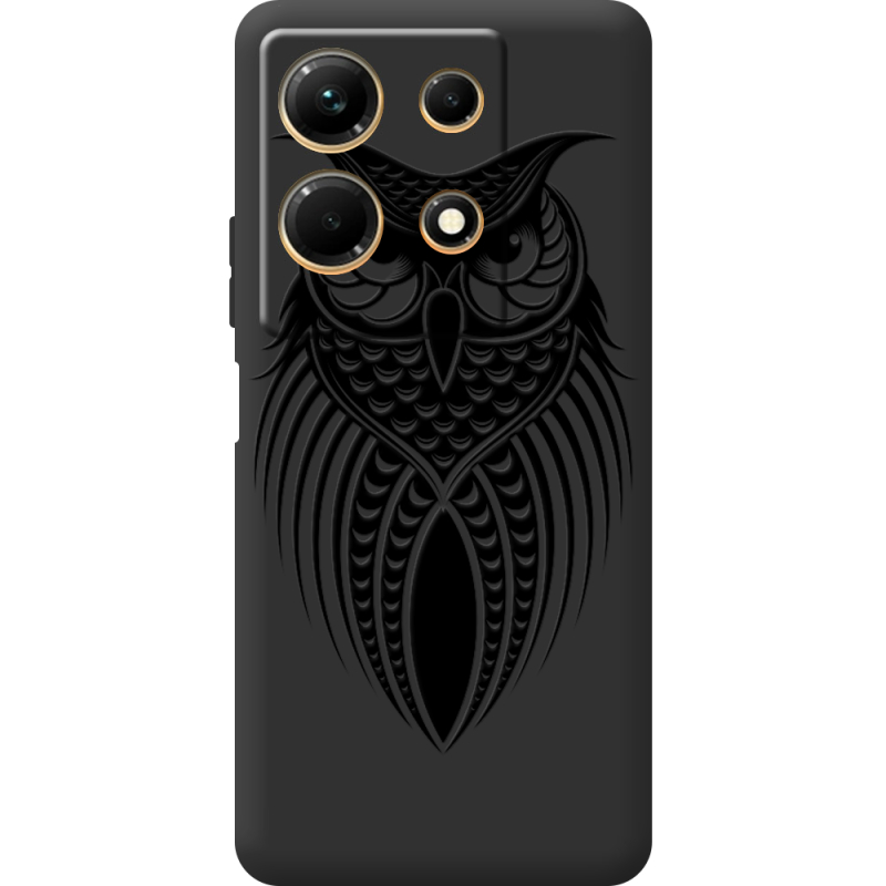 Черный чехол BoxFace Infinix Note 30 4G Owl