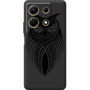 Черный чехол BoxFace Infinix Note 30 4G Owl