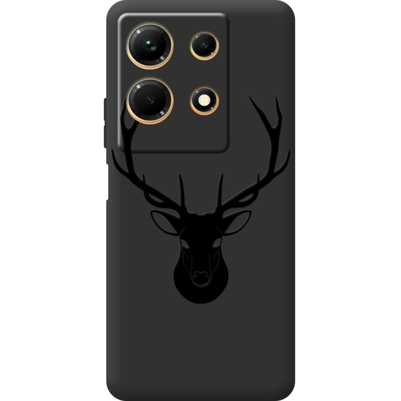 Черный чехол BoxFace Infinix Note 30 4G Deer