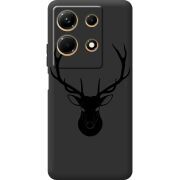 Черный чехол BoxFace Infinix Note 30 4G Deer