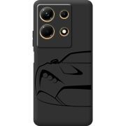 Черный чехол BoxFace Infinix Note 30 4G Sportcar