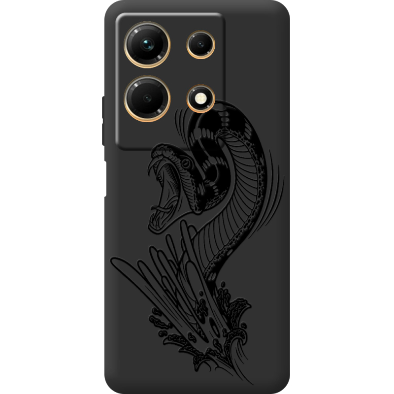 Черный чехол BoxFace Infinix Note 30 4G Snake