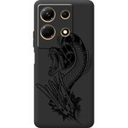 Черный чехол BoxFace Infinix Note 30 4G Snake