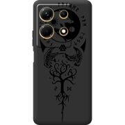 Черный чехол BoxFace Infinix Note 30 4G Hugin and Munin