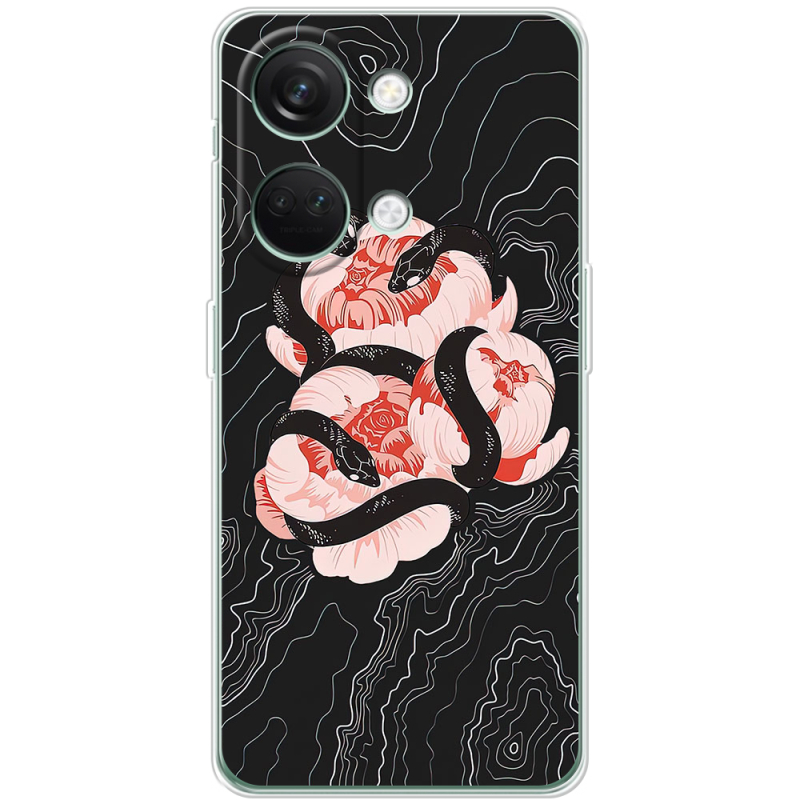 Чехол BoxFace OnePlus Nord 3 5G Snake Rose