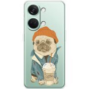 Прозрачный чехол BoxFace OnePlus Nord 3 5G Dog Coffeeman