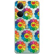 Прозрачный чехол BoxFace OnePlus Nord 3 5G Hippie Flowers