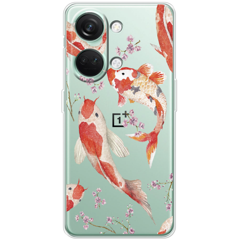 Прозрачный чехол BoxFace OnePlus Nord 3 5G Japanese Koi Fish