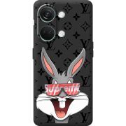 Черный чехол BoxFace OnePlus Nord 3 5G looney bunny