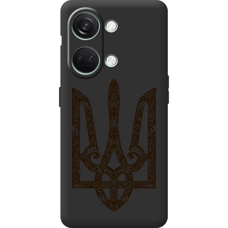 Черный чехол BoxFace OnePlus Nord 3 5G Ukrainian Trident