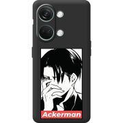 Черный чехол BoxFace OnePlus Nord 3 5G Attack On Titan - Ackerman