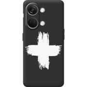 Черный чехол BoxFace OnePlus Nord 3 5G Білий хрест ЗСУ