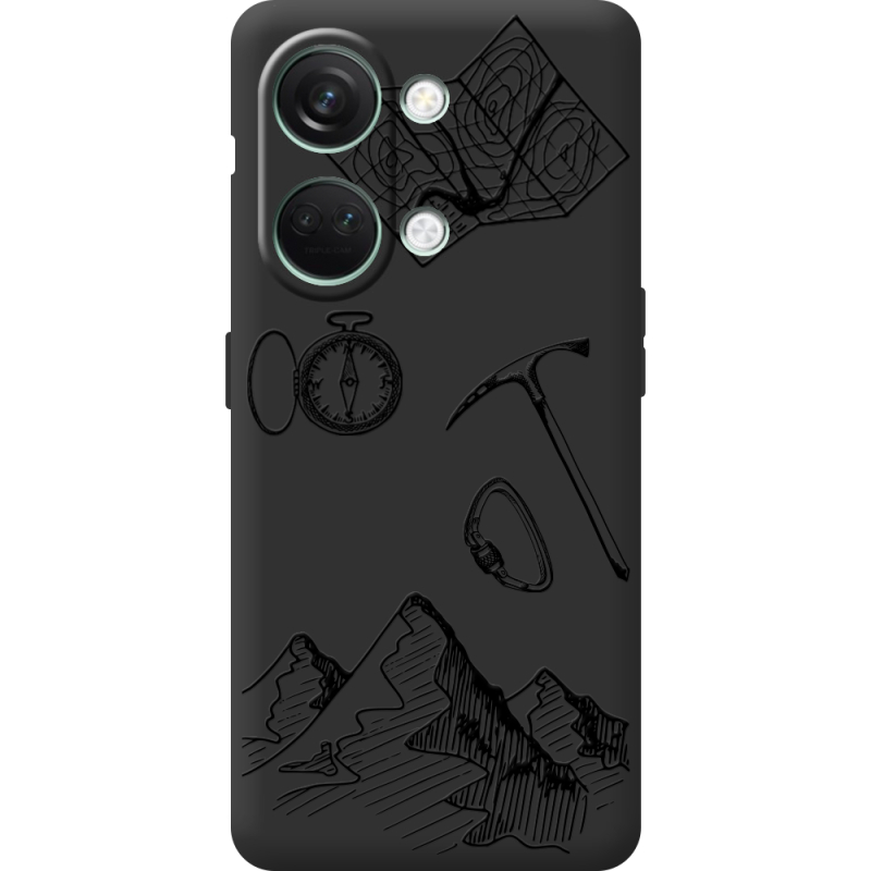 Черный чехол BoxFace OnePlus Nord 3 5G Mountains