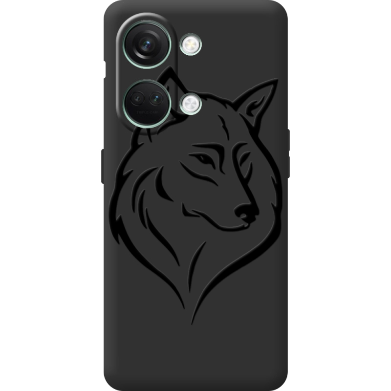 Черный чехол BoxFace OnePlus Nord 3 5G Wolf