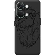 Черный чехол BoxFace OnePlus Nord 3 5G Lion