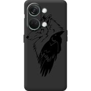 Черный чехол BoxFace OnePlus Nord 3 5G Wolf and Raven