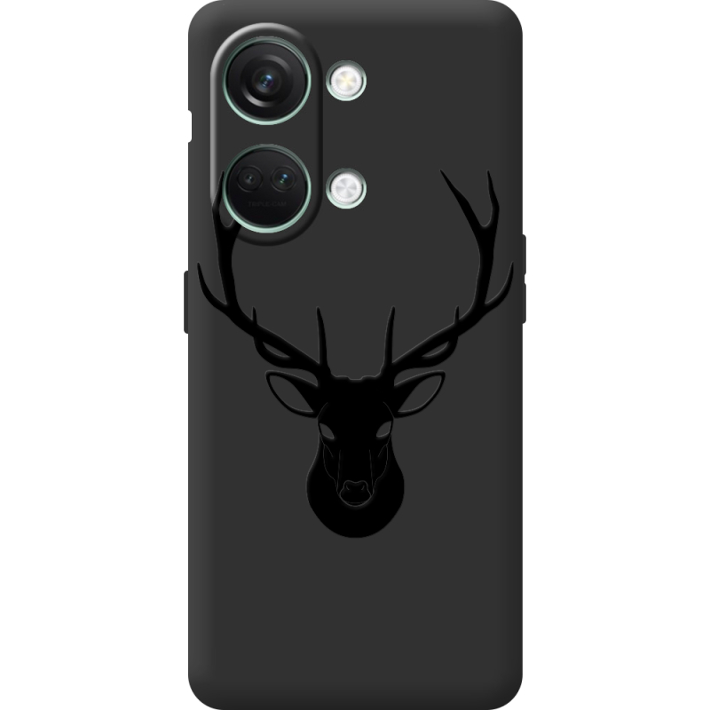 Черный чехол BoxFace OnePlus Nord 3 5G Deer