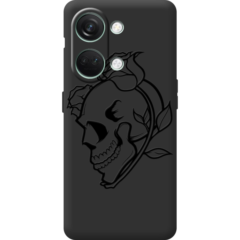 Черный чехол BoxFace OnePlus Nord 3 5G Skull and Roses